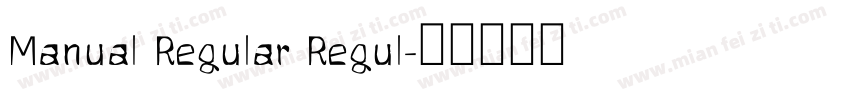 Manual Regular Regul字体转换
